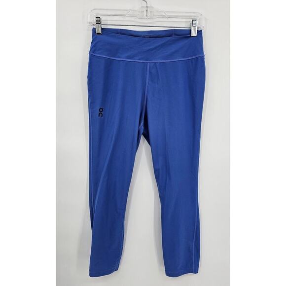 Run On Cloud Active Tights Women's Size M Cobalt Blue Training Workout NWT - Picture 1 of 8